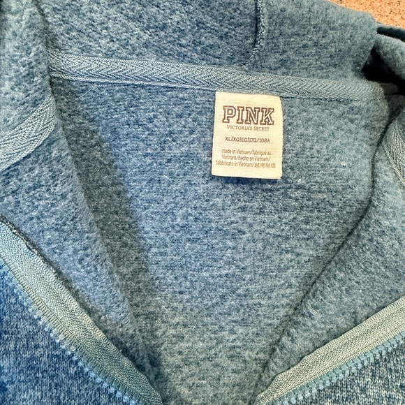 PINK Victoria’s Secret Sweater Knit High-Low Full-Zip Hoodie – Size XL - Picture 4 of 6